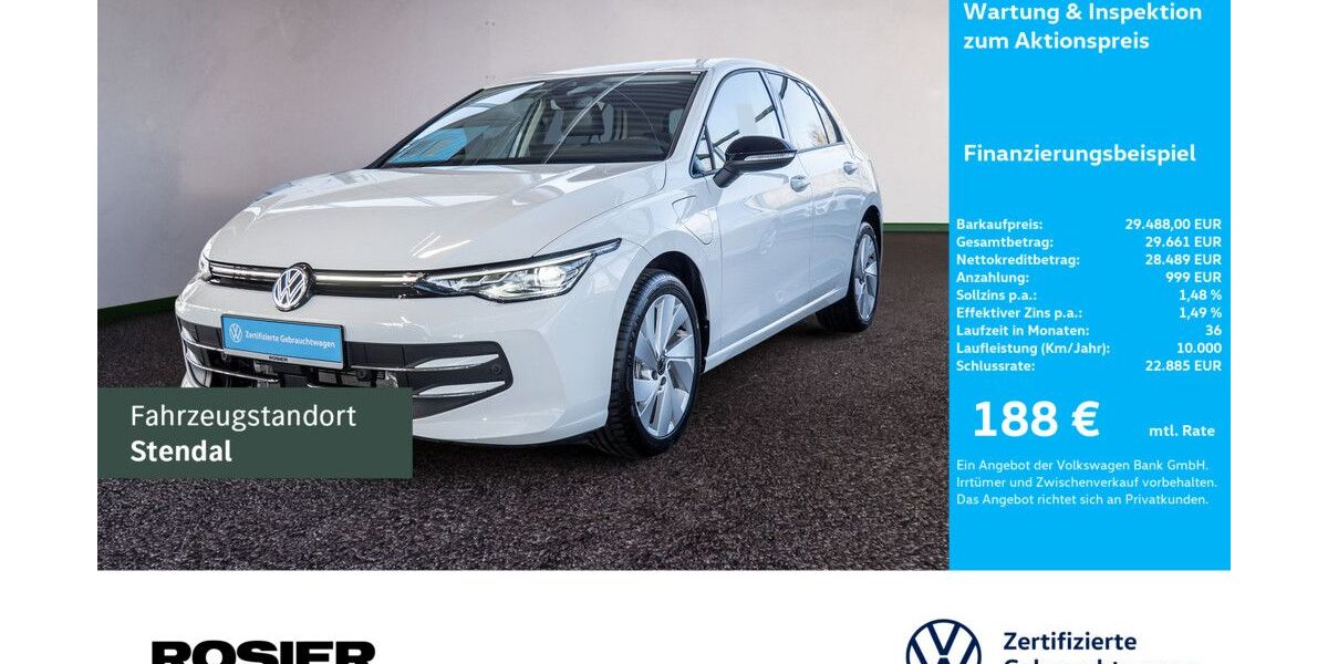 VW Golf 8.857 km 29.488 &euro; Stendal 39576