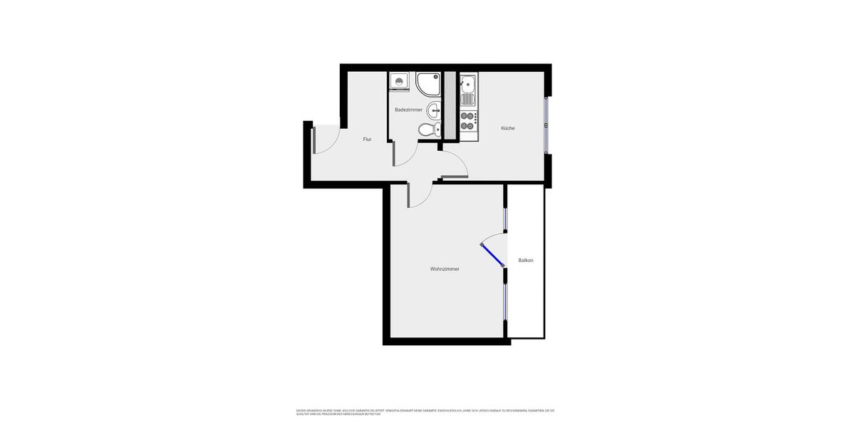 Etagenwohnung Cottbus Spremberger Vorstadt - 1 Zimmer, 45 m&sup2;, 290&euro; | Angebot:26476555