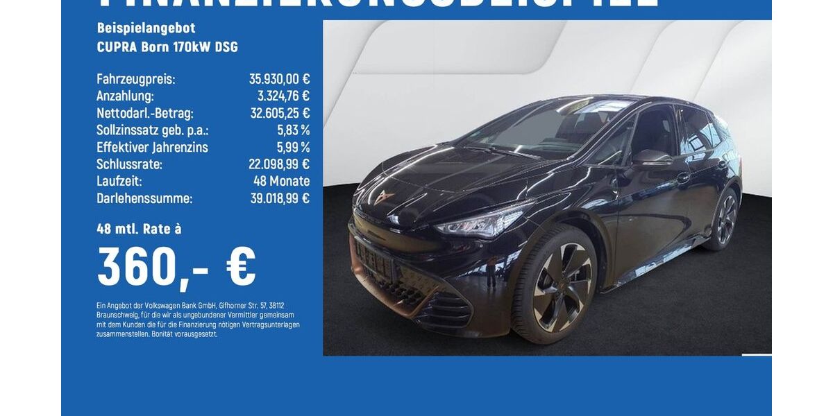 Cupra Born 11.865 km 35.930 &euro; Hildesheim 31135