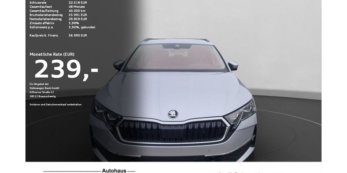 Skoda Octavia 6.606 km 36.390 &euro; Ravensburg 88214