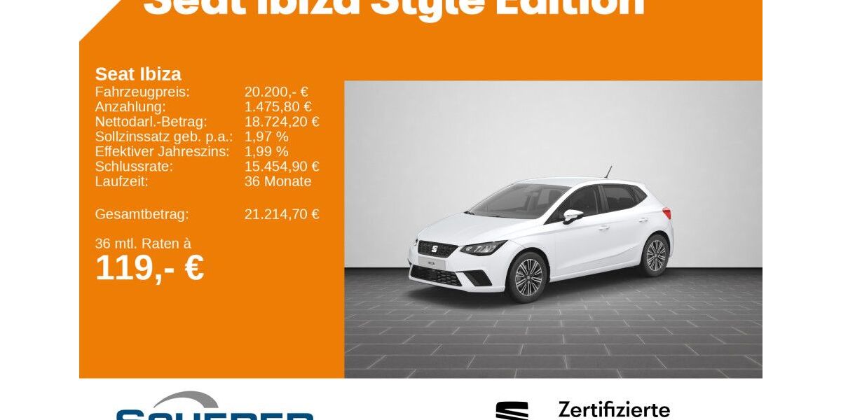 Seat Ibiza 21.358 km 18.290 &euro; Bingen / Rhein 55411