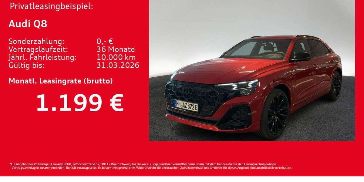 Audi Q8 1.890 km 104.951 &euro; Hamburg 20537