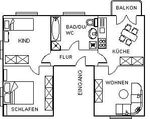 Wohnung Tirschenreuth Lohnsitz - 3 Zimmer, 80 m&sup2;, 488&euro; | Angebot:25373699