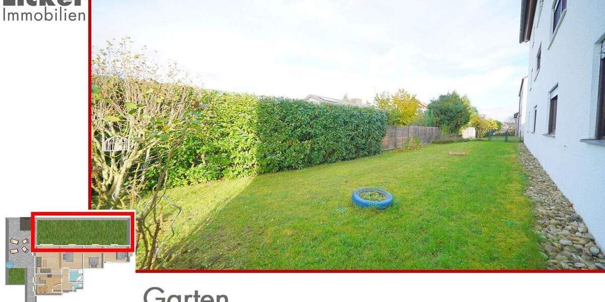 * Gartengeschoss-Whg. mit 130m² Terrassen- und Gartenfläche. 4 zimmer