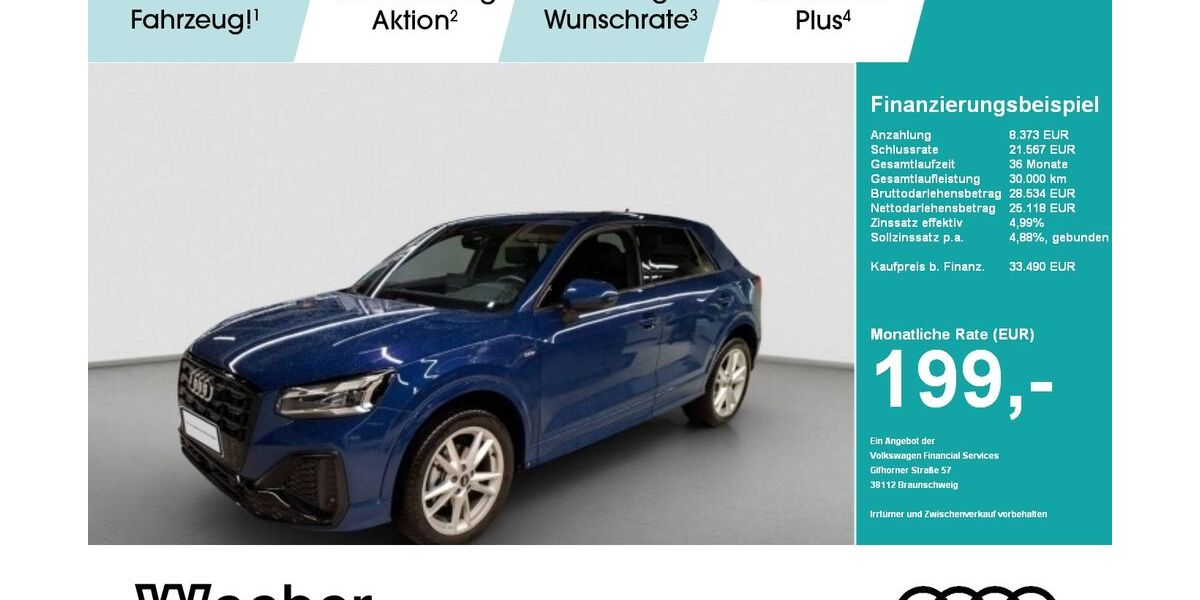 Audi Q2 7.865 km 33.490 € Herrenberg 71083