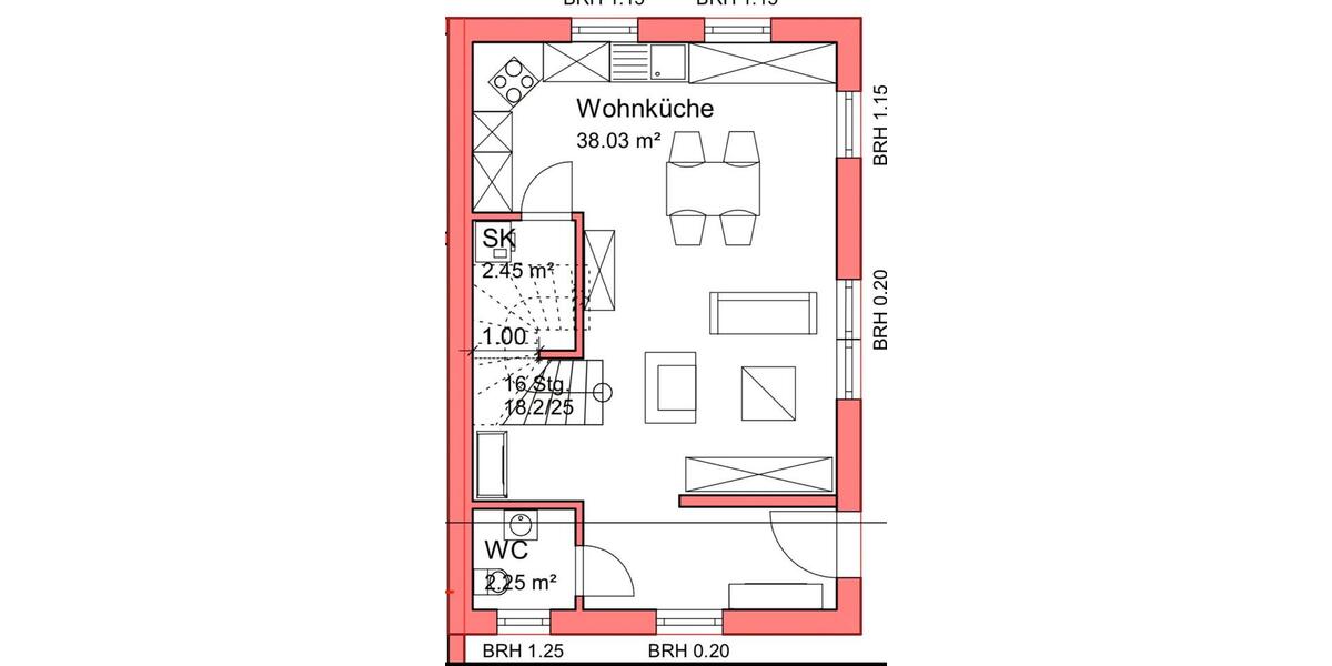 Einfamilienhaus Stadtallendorf - 3 Zimmer, 83 m&sup2;, 1.100&euro; | Angebot:26029940