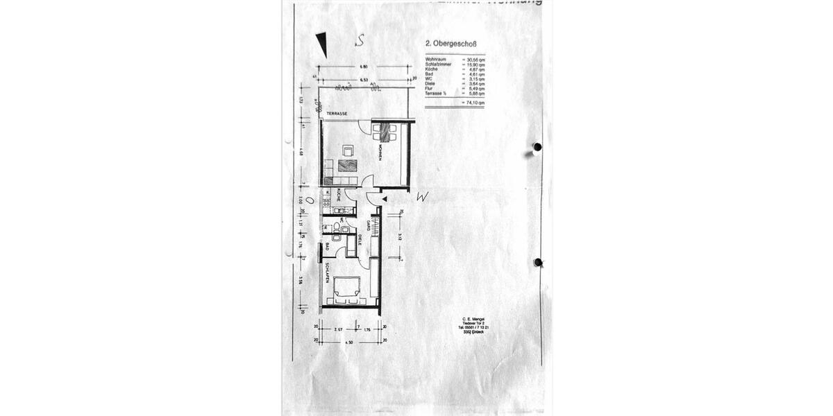 Etagenwohnung Einbeck - 2 Zimmer, 74 m&sup2;, 139.500&euro; | Angebot:26907712