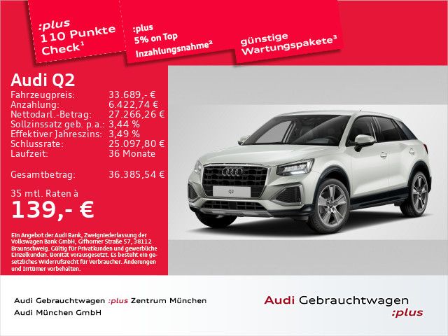 Audi Q2 5.216 km 33.689 &euro; Eching 85386