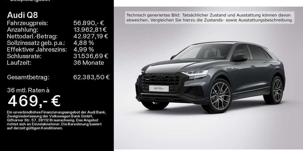Audi Q8 99.893 km 56.890 € Bad Nauheim 61231