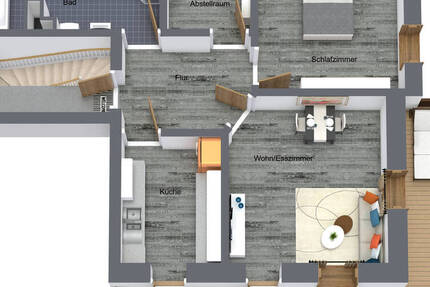 Schöne 2-Zimmerwohnung mit Balkon in ruhiger Lage zu vermieten!