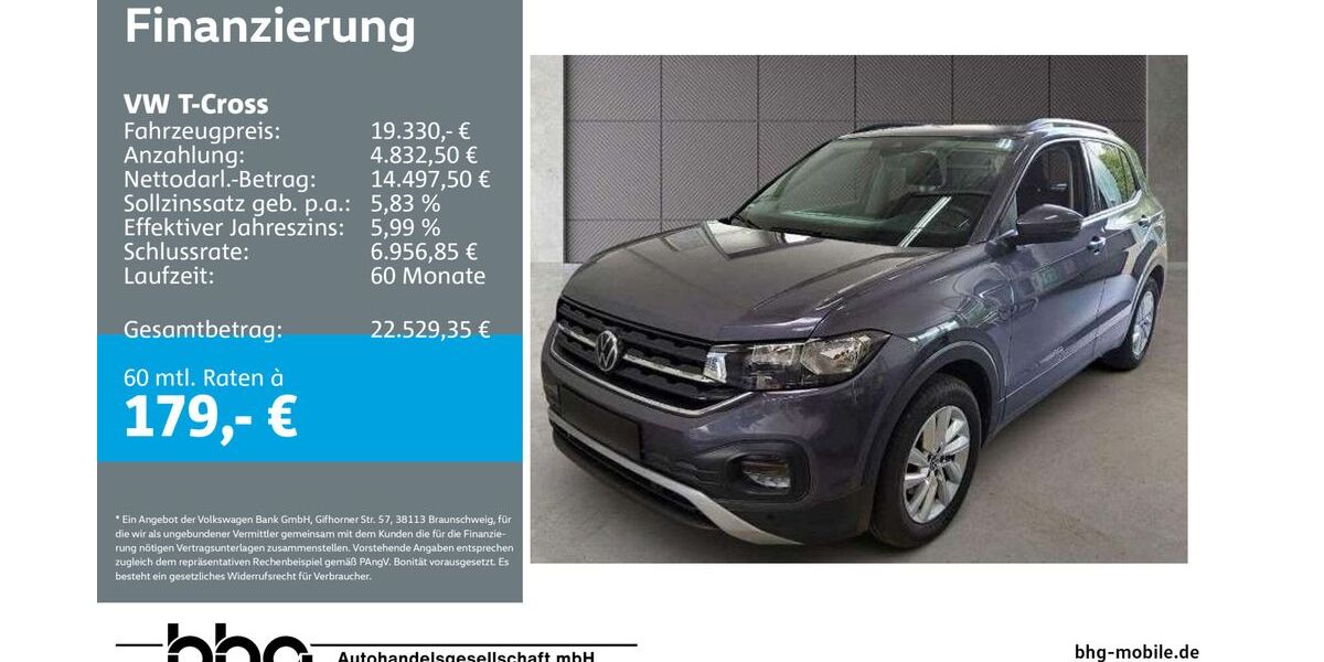 VW T-Cross 38.222 km 18.760 &euro; Mössingen 72116