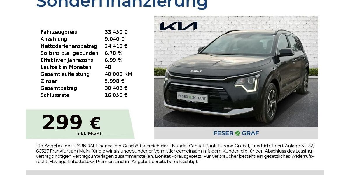 Kia Niro 8.906 km 33.450 &euro; Hallstadt 96103