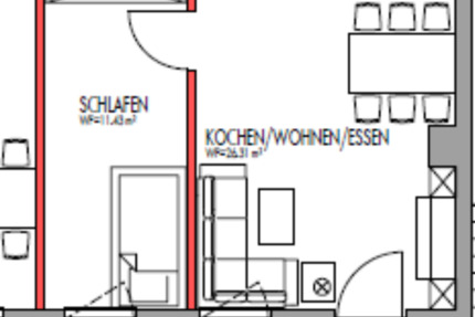 1-Zimmer Wohnung zu vermieten 1 zimmer