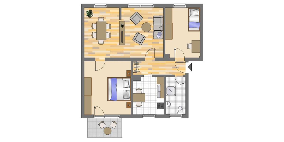 Demnächst frei! 3-Zimmer-Wohnung in Marl 3 zimmer
