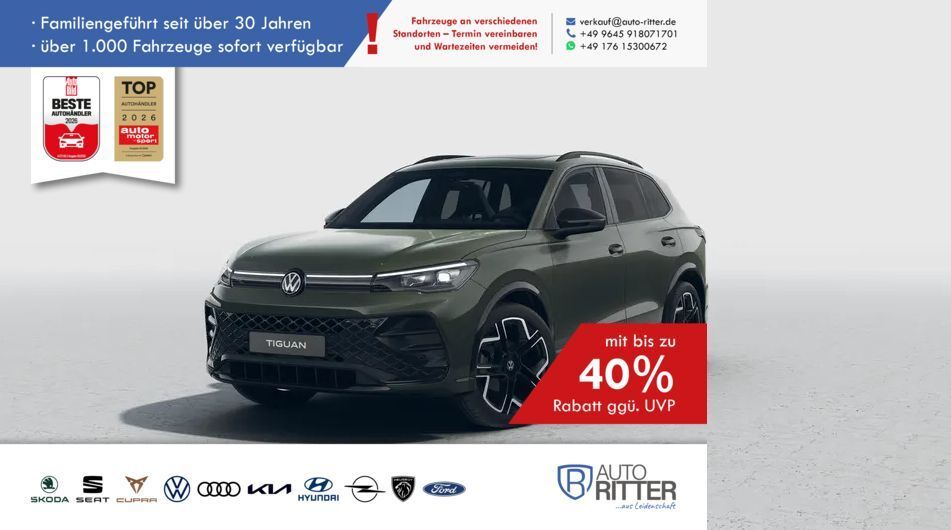 VW Tiguan 8.000 km 42.290 &euro; Eschenbach 92676
