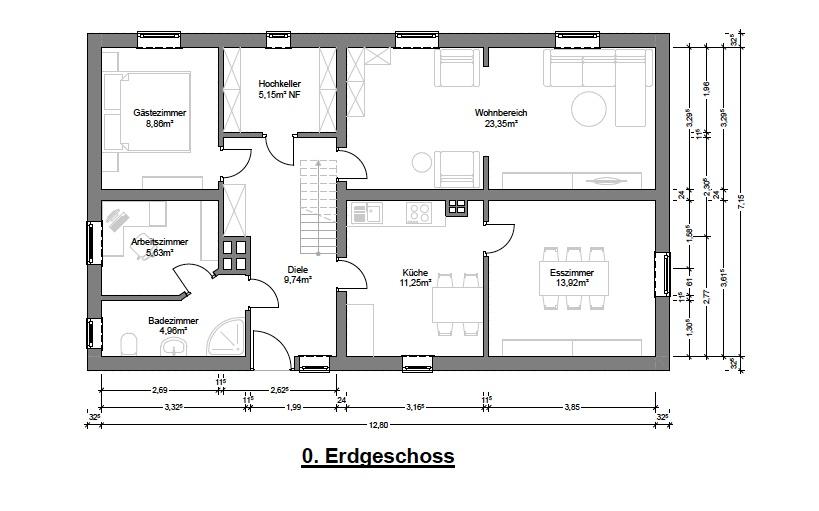 Einfamilienhaus Rotenburg (Wümme) - 5 Zimmer, 119 m&sup2;, 550&euro; | Angebot:26329985