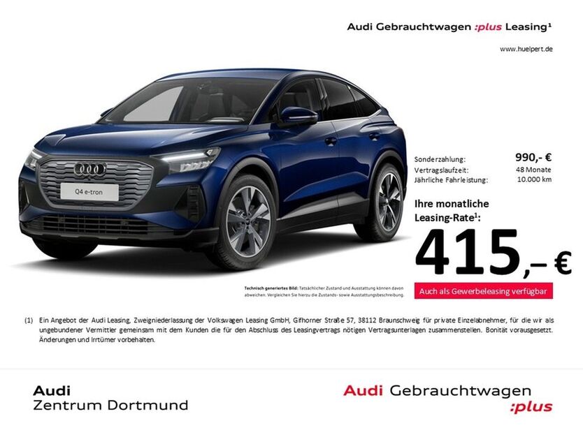 Audi Q4 e-tron 3.778 km 45.988 € Dortmund 44143