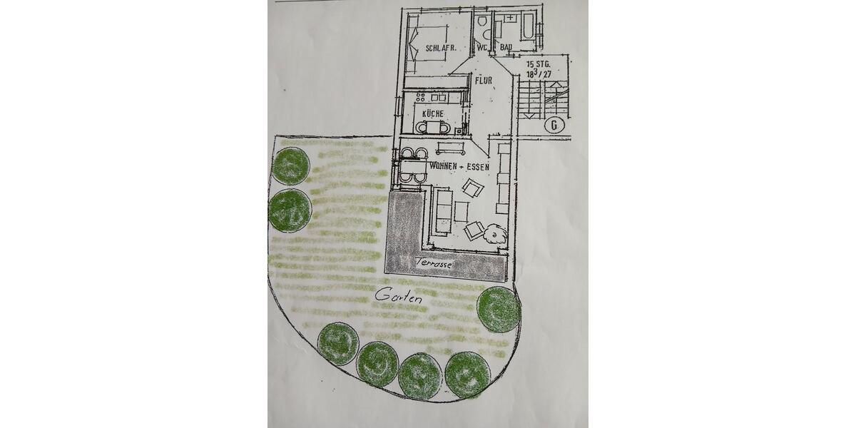 Terrassenwohnung Erbach - 2.5 Zimmer, 68 m&sup2;, 265.000&euro; | Angebot:26251638