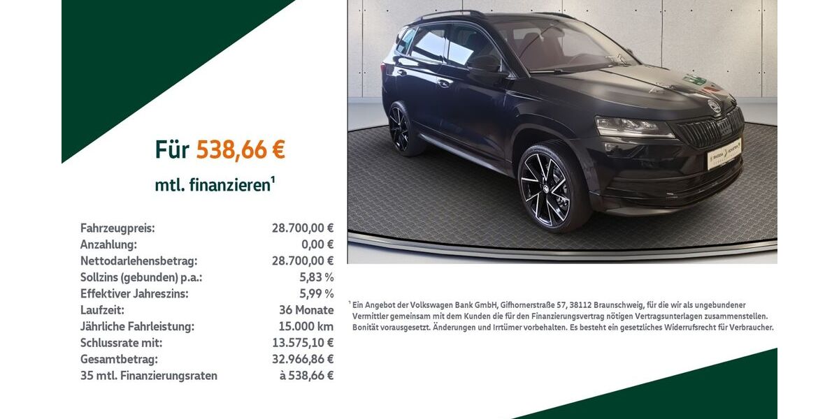 Skoda Karoq 46.500 km 28.700 &euro; Sonneberg 96515