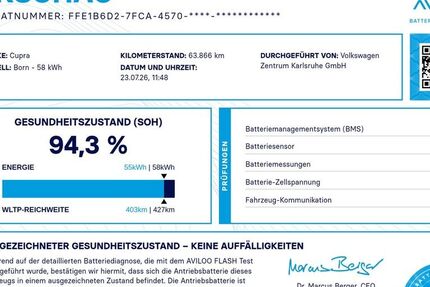 Cupra Born 63.900 km 22.980 &euro; Karlsruhe 76131