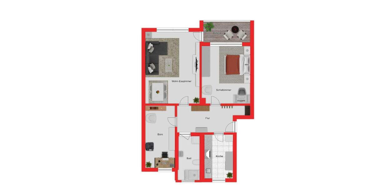 Etagenwohnung Leverkusen Lützenkirchen - 3 Zimmer, 67 m&sup2;, 680&euro; | Angebot:24992461