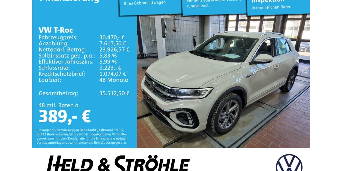 VW T-Roc 9.652 km 30.470 &euro; Neu-Ulm 89231
