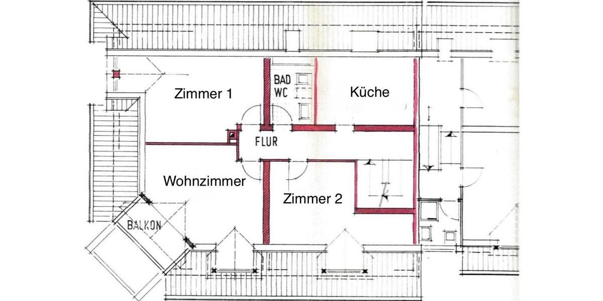 Dachgeschoßwohnung Neuenburg am Rhein - 3 Zimmer, 84 m&sup2;, 1.100&euro; | Angebot:26339926