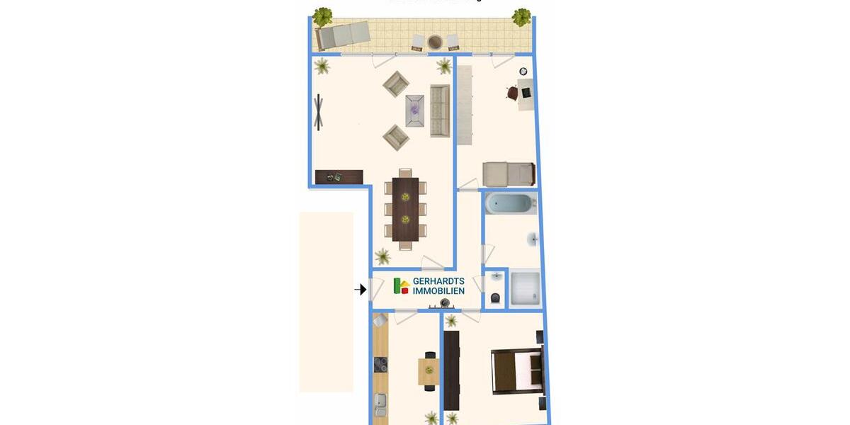 Etagenwohnung Nettetal - 3 Zimmer, 98 m&sup2;, 910&euro; | Angebot:26368659