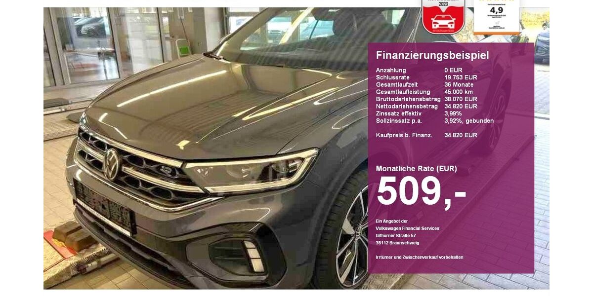 VW T-Roc 4.600 km 34.820 &euro; Albbruck 79774