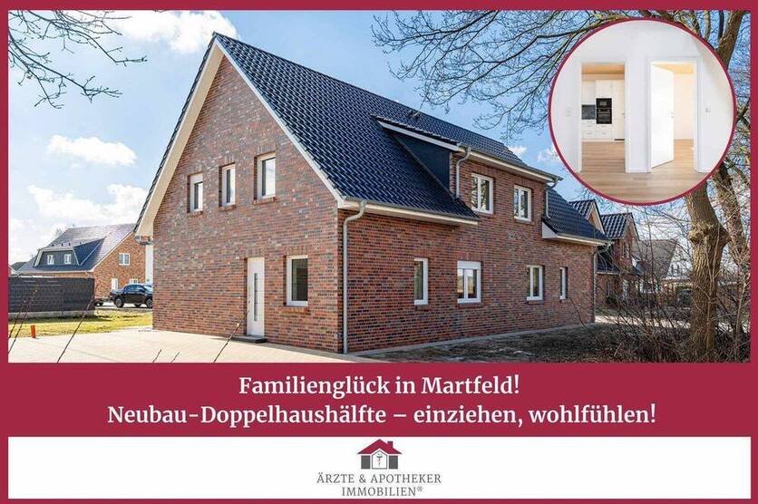 Familienglück in Martfeld! Neubau-Doppelhaushälfte - einziehen, wohlfühlen!