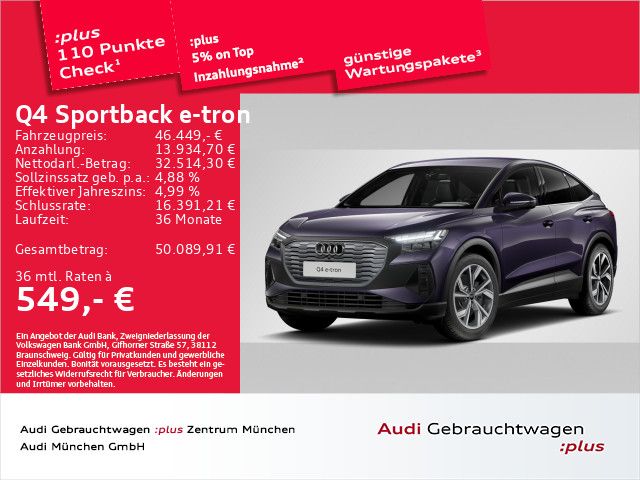 Audi Q4 e-tron 14.518 km 46.449 &euro; Eching 85386