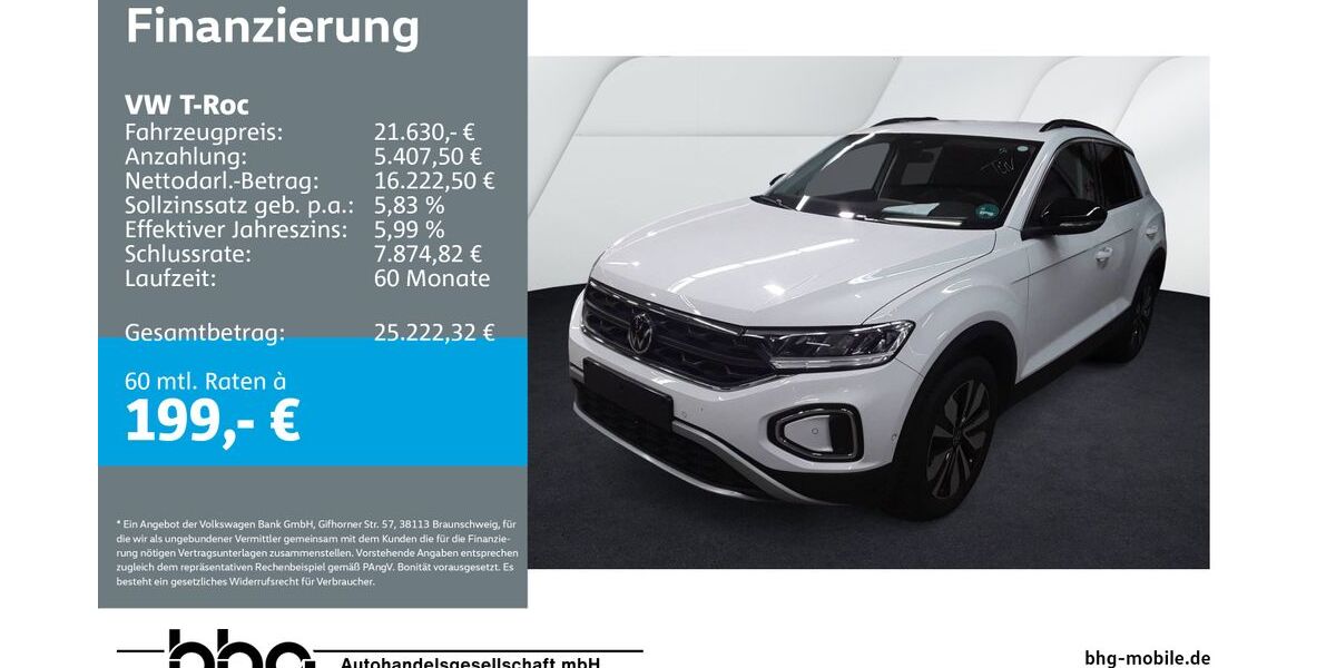 VW T-Roc 25.005 km 21.630 &euro; Durmersheim 76448