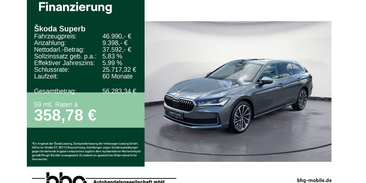 Skoda Superb 8.936 km 46.990 &euro; Reutlingen 72770