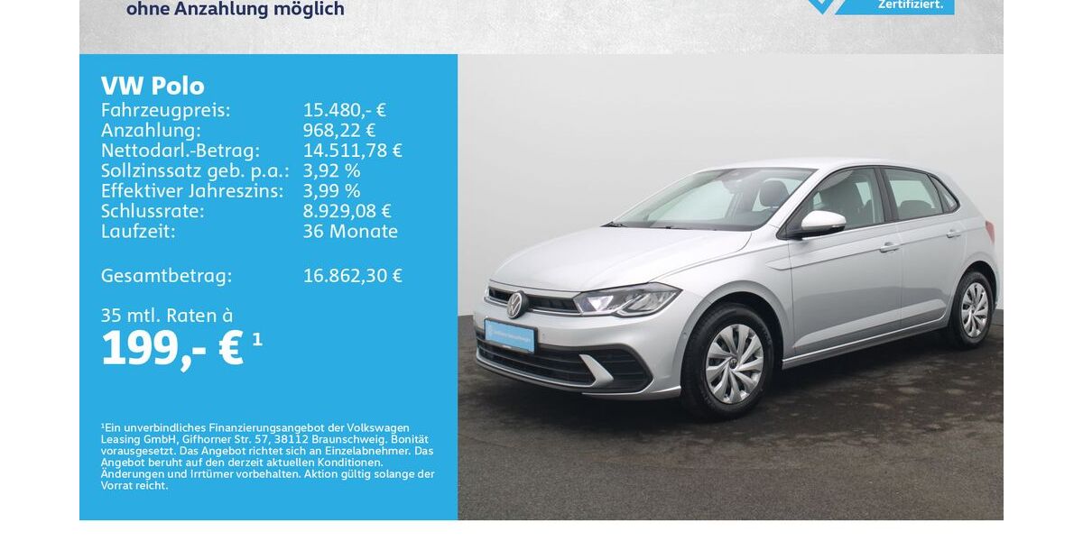 VW Polo 13.500 km 15.480 &euro; Würzburg 97076