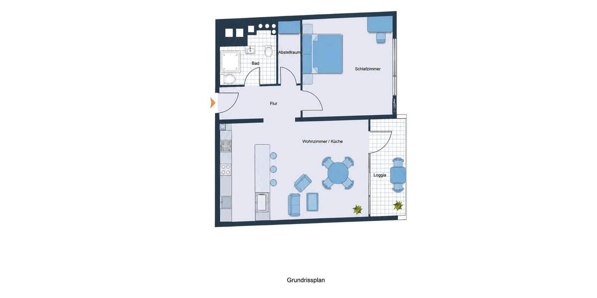 Etagenwohnung Kiel Friedrichsort - 2 Zimmer, 60 m&sup2;, 185.000&euro; | Angebot:27157065