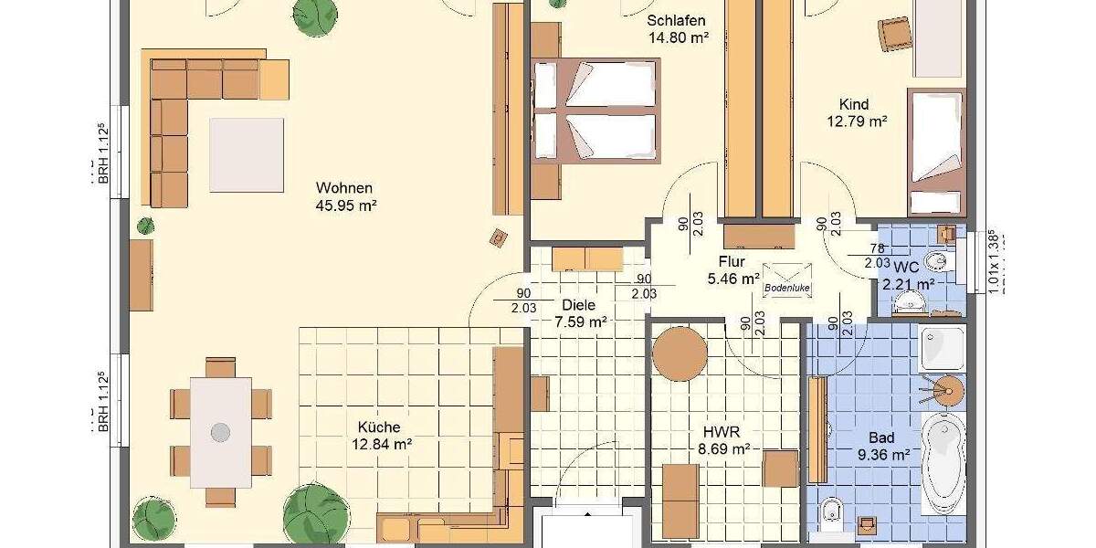 Bungalow Kremmen - 3 Zimmer, 120 m&sup2;, 473.586&euro; | Angebot:25703270