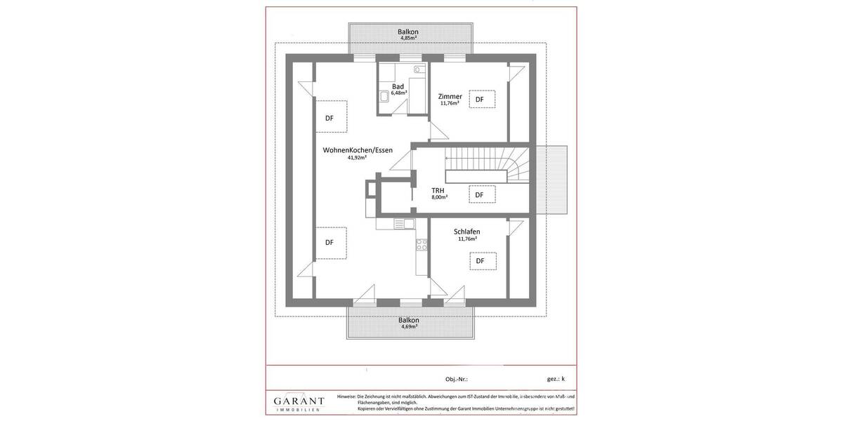 Etagenwohnung Pocking - 3 Zimmer, 88 m&sup2;, 289.000&euro; | Angebot:26345511