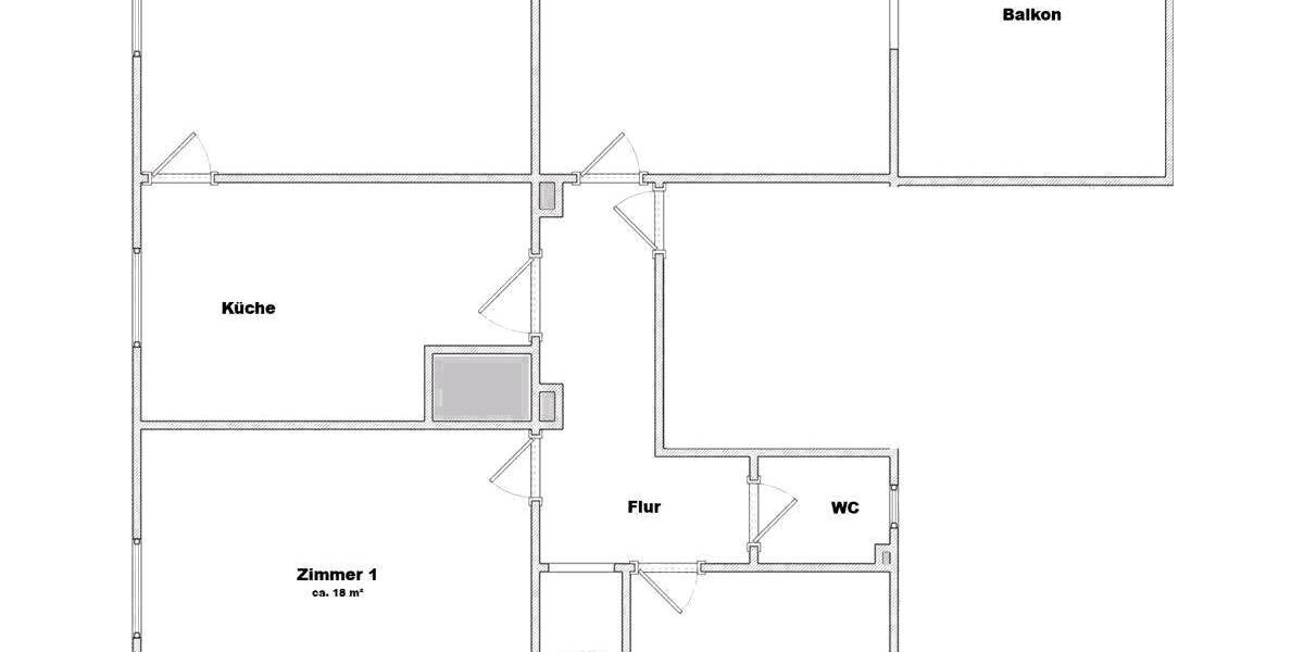 Etagenwohnung Obernzell - 2 Zimmer, 86 m&sup2;, 602&euro; | Angebot:26487648