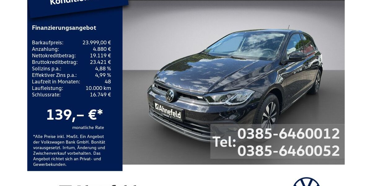 VW Polo 12.500 km 23.999 &euro; Schwerin 19061