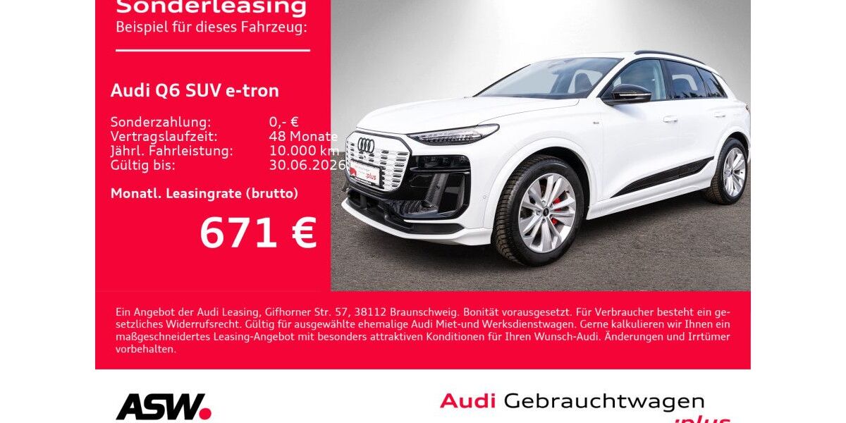 Audi Q6 e-tron 16.300 km 67.630 &euro; Heilbronn 74074