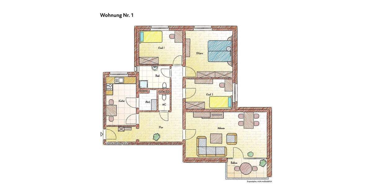 Etagenwohnung Lohne (Oldenburg) Lohne - 4 Zimmer, 100 m&sup2;, 225.000&euro; | Angebot:25667734