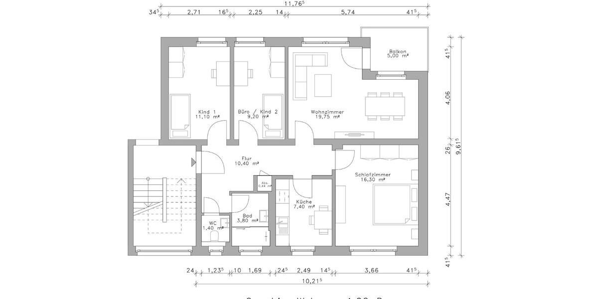 Etagenwohnung Bergen - 4 Zimmer, 82 m&sup2;, 129.000&euro; | Angebot:27097430
