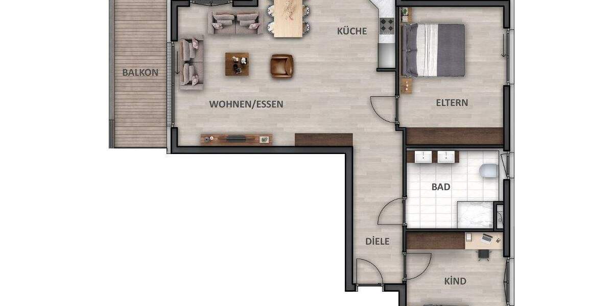 Etagenwohnung Heilbronn / Neckargartach Neckargartach - 3 Zimmer, 92 m&sup2;, 543.900&euro; | Angebot:24182073