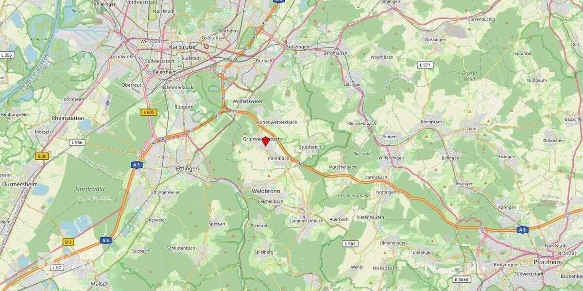 Doppelhaushälfte Karlsruhe Grünwettersbach - 5 Zimmer, 120 m&sup2;, 540.000&euro; | Angebot:25697192