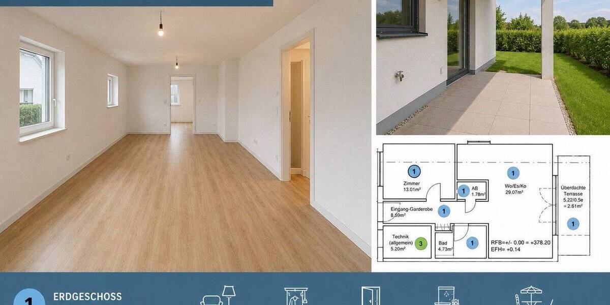 Etagenwohnung Gaisbach Gaisbach - 2 Zimmer, 60 m&sup2;, 279.000&euro; | Angebot:26486734