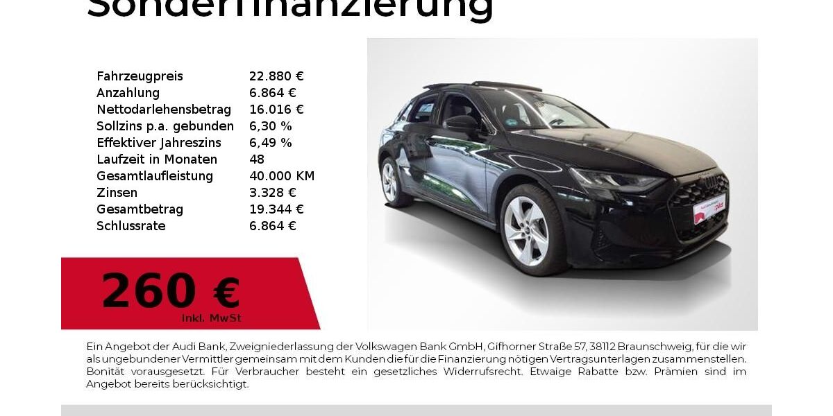 Audi A3 75.100 km 22.880 &euro; Nürnberg 90411