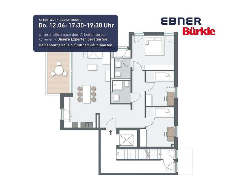 Wohnung zum Kaufen in Stuttgart 583.800 € 97.16 m²