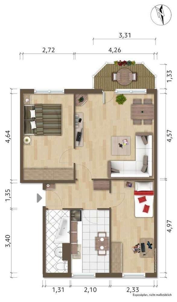Wohnung zum Mieten in Hoyerswerda 319 € 62.55 m²