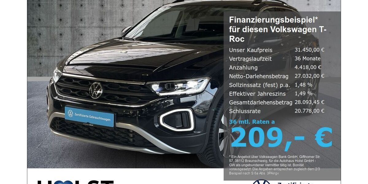 VW T-Roc 22.111 km 31.450 &euro; Scheeßel 27383