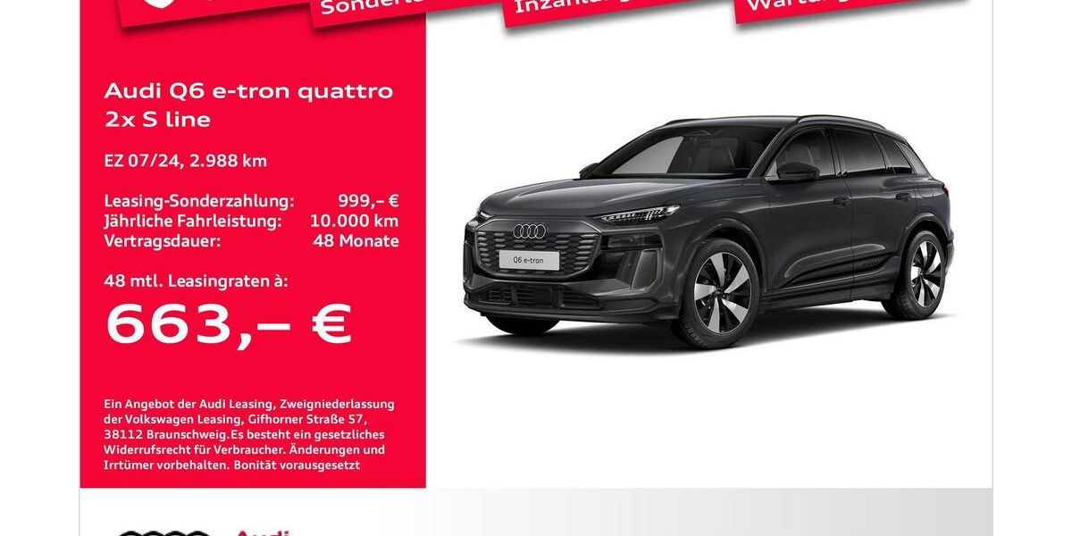 Audi Q6 e-tron 2.988 km 64.847 &euro; Bremen 28207